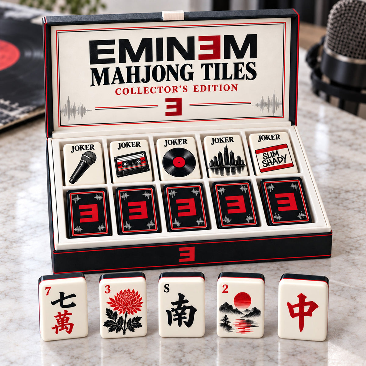Premium EMN Mahjong Tiles Set PVNA