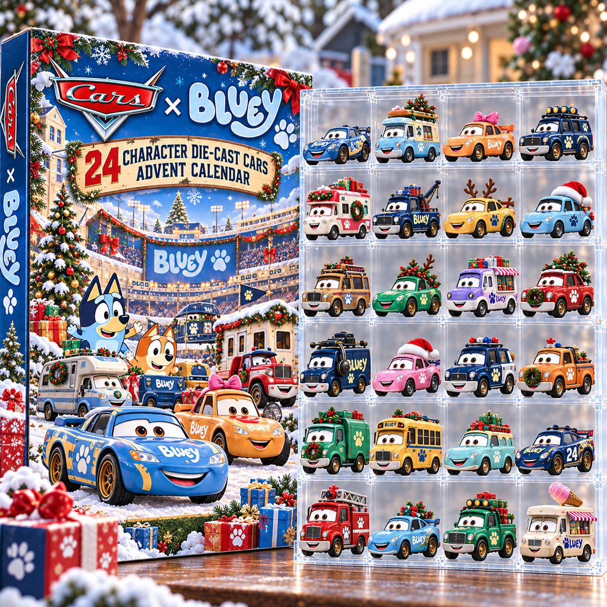 BLU Premium Character Die-Cast Cars Christmas Advent Calendar NTNA